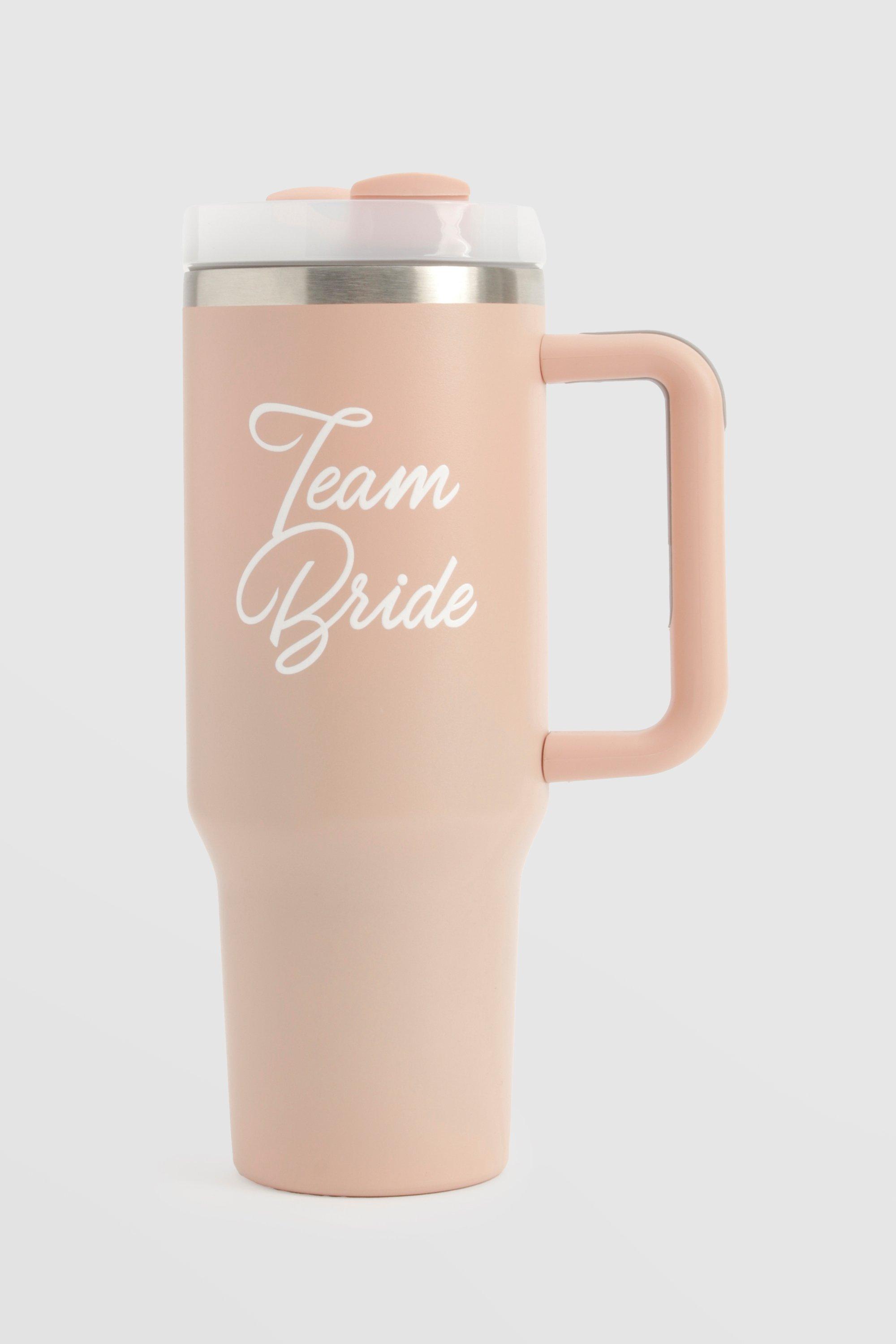 Womens Team Bride Stainless Steel Large Travel Cup - Pink - One Size, Pink